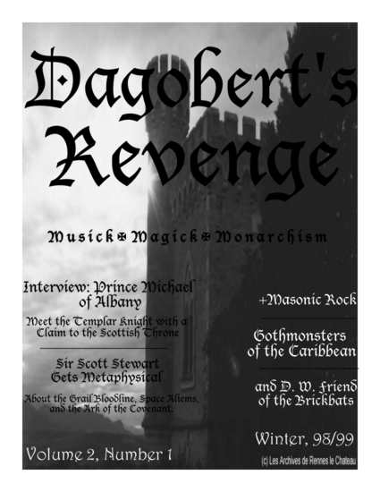 Front Cover: Dagobert's Revenge: Musick, Magick, Monarchism (Volume 2 Number 1) by Tracy Twyman